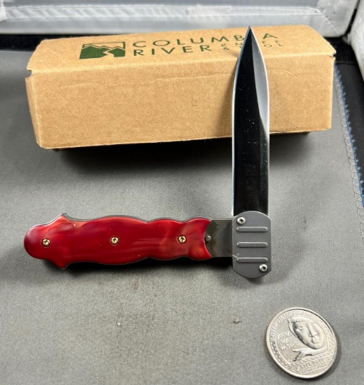DISCONTINUED COLOMBIA RIVER KNIFE & TOOL CRKT Glide Lock Folding Pocket Knife, Plain Edge 7410