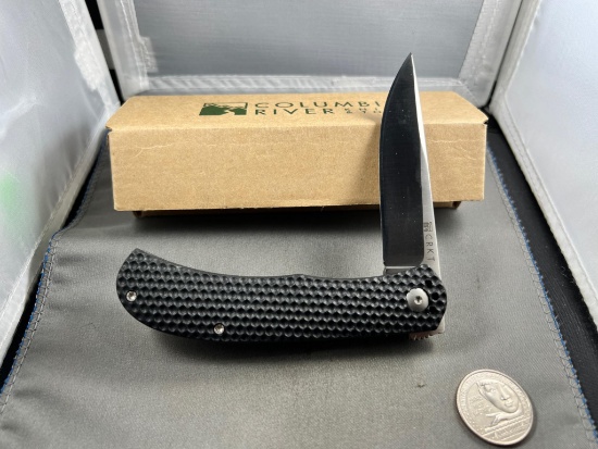 DISCONTINUED CRKT Columbia River Convergence Folding Knife Satin Plain Blade, 6853