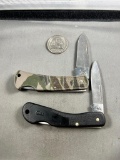 PAIR OF SINGLE BLADE CASE XX POCKET KNIVES, BOTH LOCKBACK, SELLS TIMES THE MONEY