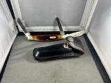 Buck 371 3 blade pocket knife with pouch