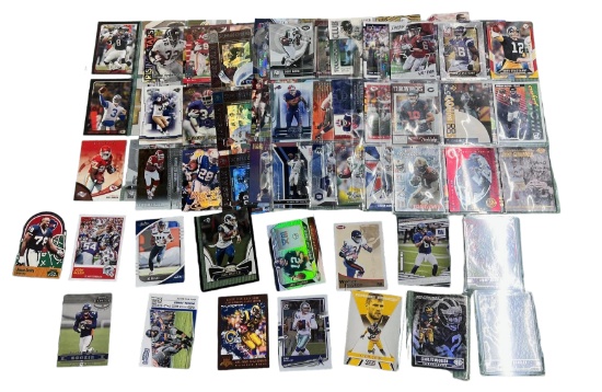 Football NFL lot of 100 + stars, 15 in Top loaders