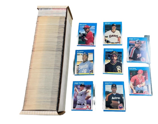 1987 Fleer Baseball Complete Set w/ Larkin, Jackson, Clark, Bonds RCs