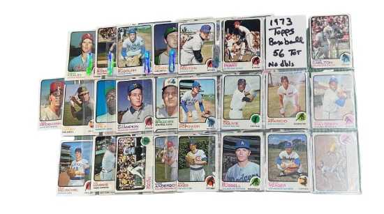 1973 Topps Baseball lot of 56 cards Aparicio