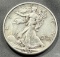 1943-D US Walking Liberty Half Dollar, 90% Silver