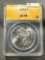 1890-S Morgan Silver Dollar in ANACS AU58 Holder