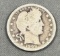 1909 Barber Quarter Dollar, 90% Silver