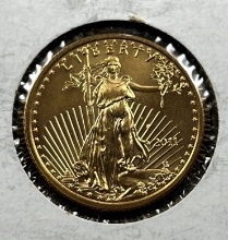 2011 American Gold Eagle $10.00 coin, 1/4oz gold