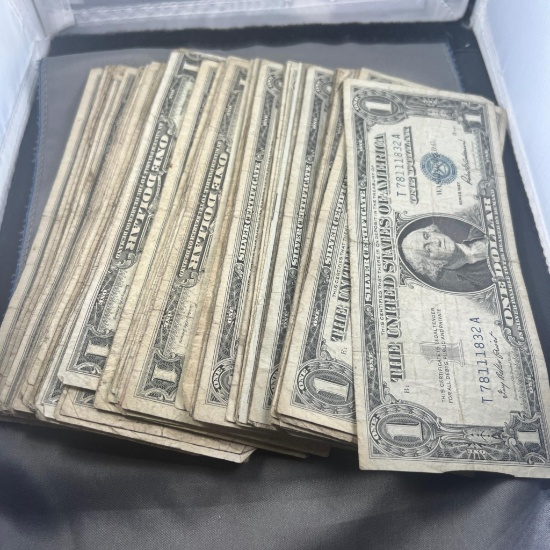 100- Asst 1935 and 1957 Silver Certificates