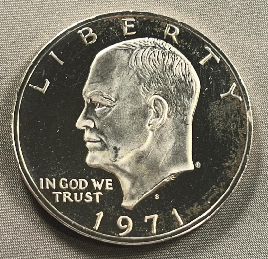 1971-S 40% Silver Proof Eisenhower Dollar
