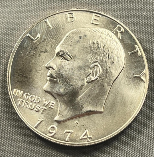 1974-S 40% Silver Eisenhower Dollar