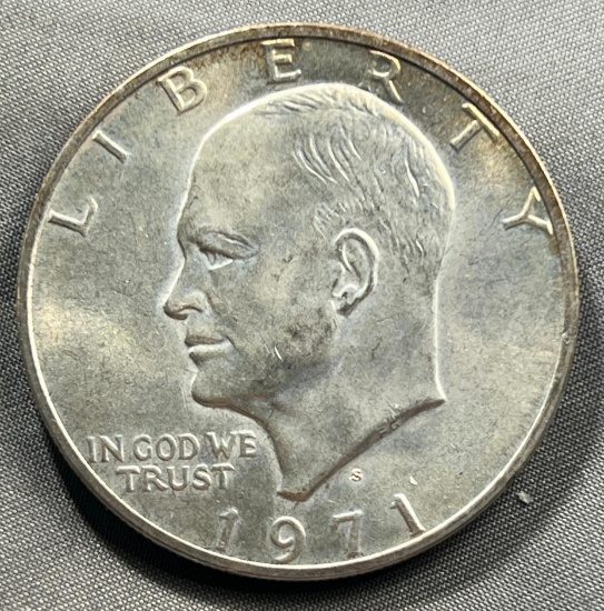1971-S 40% Silver Eisenhower Dollar