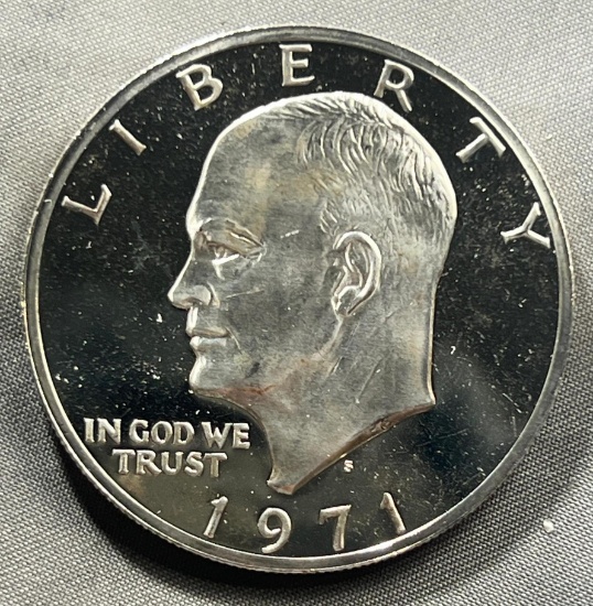 1971-S 40% Silver Proof Eisenhower Dollar
