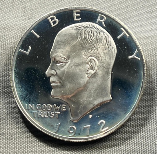1972-S 40% Silver Proof Eisenhower Dollar