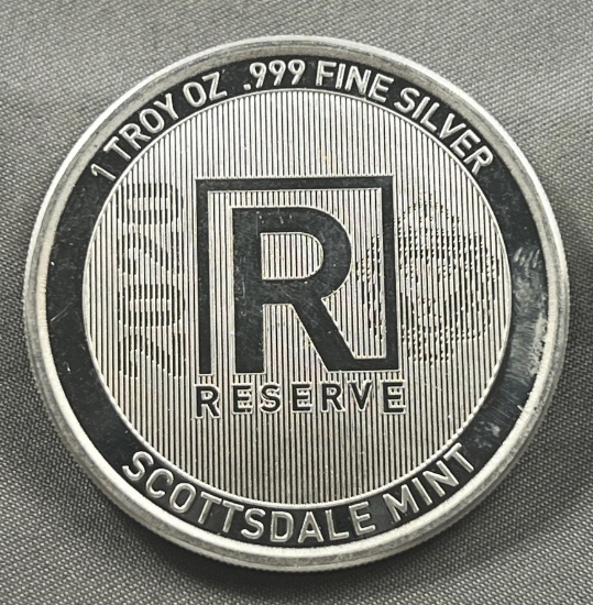 One Troy Ounce .999 Silver Round