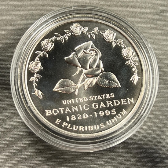 1997-P United States Botanic Garden Commemorative US Dollar coin, 90% Silver