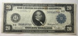 LARGE SIZE 1914 $20.00 Federal Reserve Note