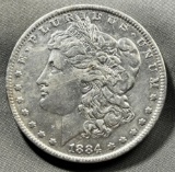 1884-O Morgan Silver Dollar, 90% silver