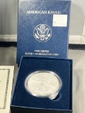 2012-W US Silver Eagle Dollar coin in US Mint box