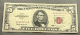 1963 $5.00 Red Seal Star Note
