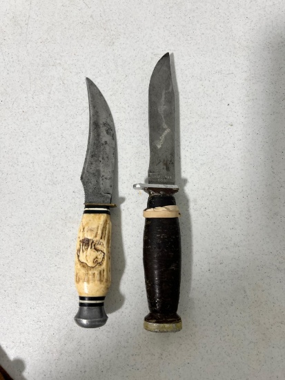 Pair of straight knives, one is Craftsman, no sheaths