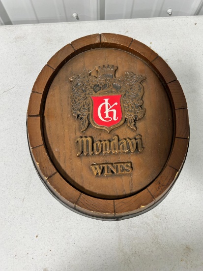 Mondavi Wines wall plaque