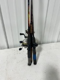 Fishing Rod and Reel lot of 3 , 2 are Zebco 33, + Shakespeare 2062