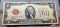 1928D Red Seal United States $2.00  Banknote