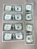 6- 1935 Silver Certificates, 1935, 1935A, 1935C, 1935D, 1935E, 1935H