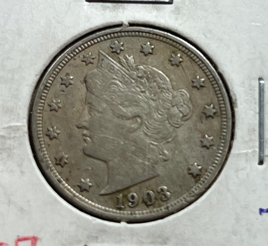 1903 US Liberty Nickel, FULL LIBERTY