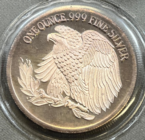 One Troy Ounce .999 Silver Round, SIGMA TESTED
