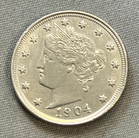 1904 Liberty V Nickel, Strong FULL Liberty