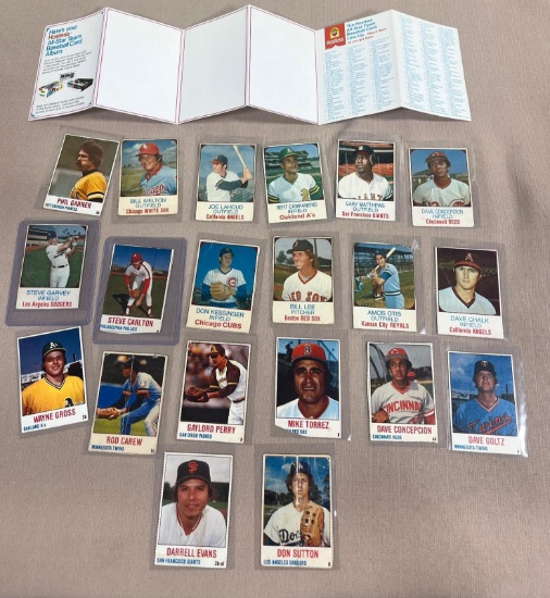 Hostess 1975 and 1978 lot w Album Carlton, Garvey conditions vary