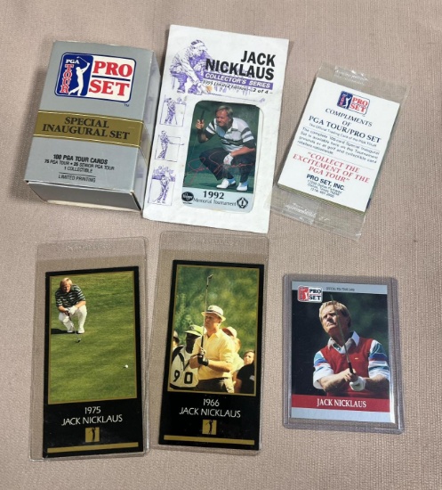 Golf lot PGA tour set , 92 Nicklaus Memorial tournament issue +