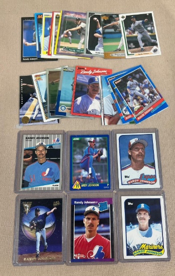 Randy Johnson 25 card lot w/ 5 RCs