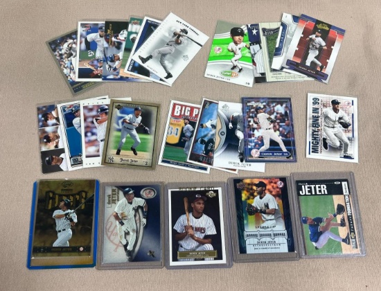 Derek Jeter lot of 25 w/ 2 RCs, inserts