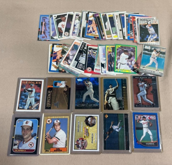 Cal Ripken lot of 60 cards w/ inserts