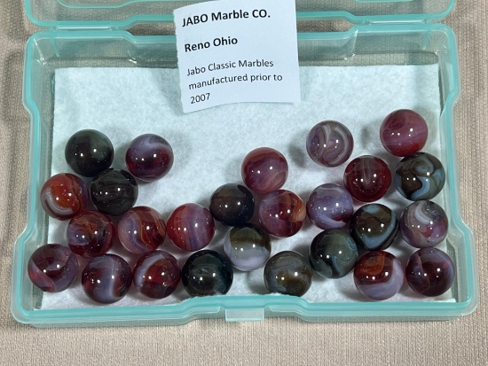 Jabo Classic Marbles produces prior to 2007 Reno OH Lot of 25 Medium