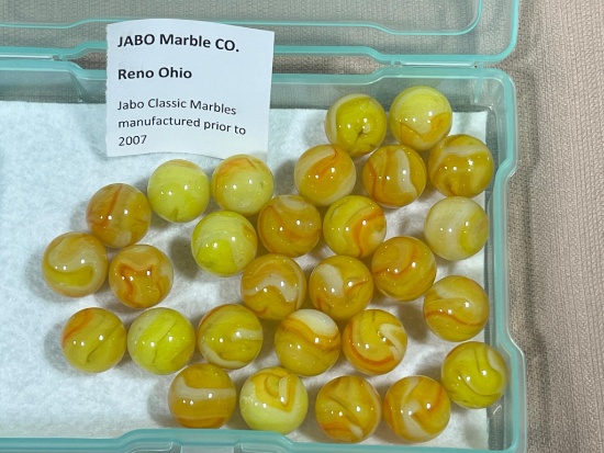 Jabo Classic Marbles produces prior to 2007 Reno OH Lot of 25 Medium