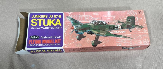 Junkers Stuka WW2 German Dive Bomber Balsa wood model in box