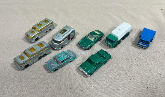 Lesney Matchbox lot of 8 1969 2 w/ missing parts