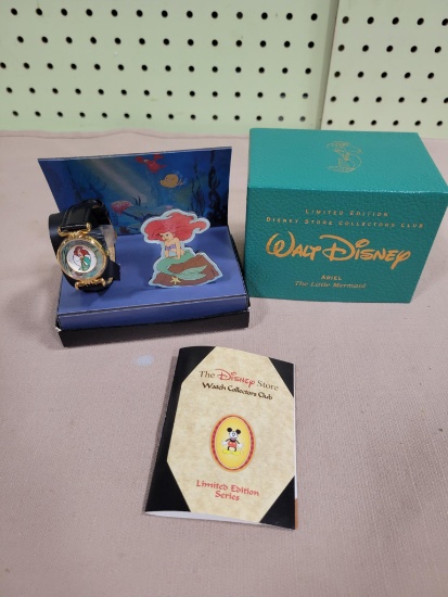 Disney Ariel LUMIERE WATCH Store Collectors Club LE