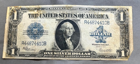 LARGE SIZE 1923 One Dollar Silver Certificate