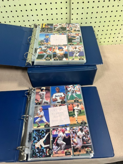 1992 Stadium club Baseball in 2 notebooks