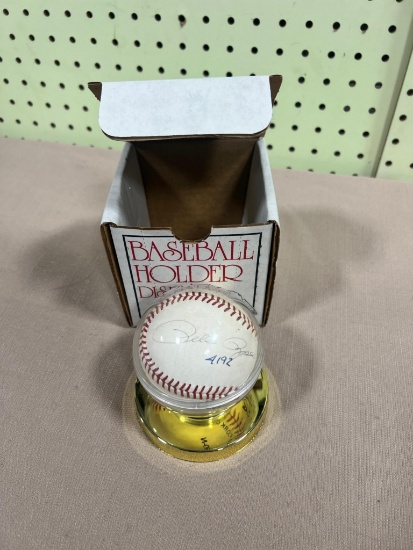 Pete Rose Autographed Baseball, SEE NOTES