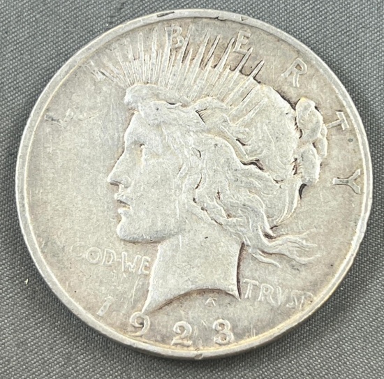 1923-D Peace Silver Dollar 90% Silver