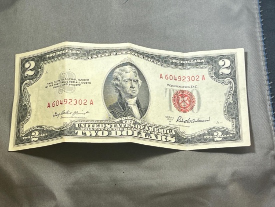 1953A Red Seal $2.00 Note