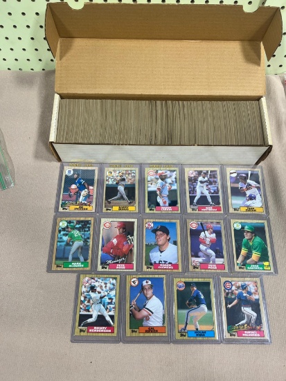 1987 Topps Baseball Set Bo, Larkin RCs, Rose, Ryan, McGwire