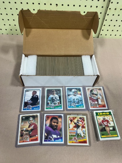 1988 Topps Football set complete + 1000 yd insert set, Bo Jackson RC, Montana Rice