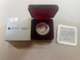 1985 Commemorative .500 Silver Dollar coin in holder