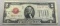 1928G Red Seal $2.00 United States Banknote
